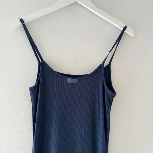 SKIMS Navy Lounge Sleeveless Maxi Dress L - Picture 7 of 9